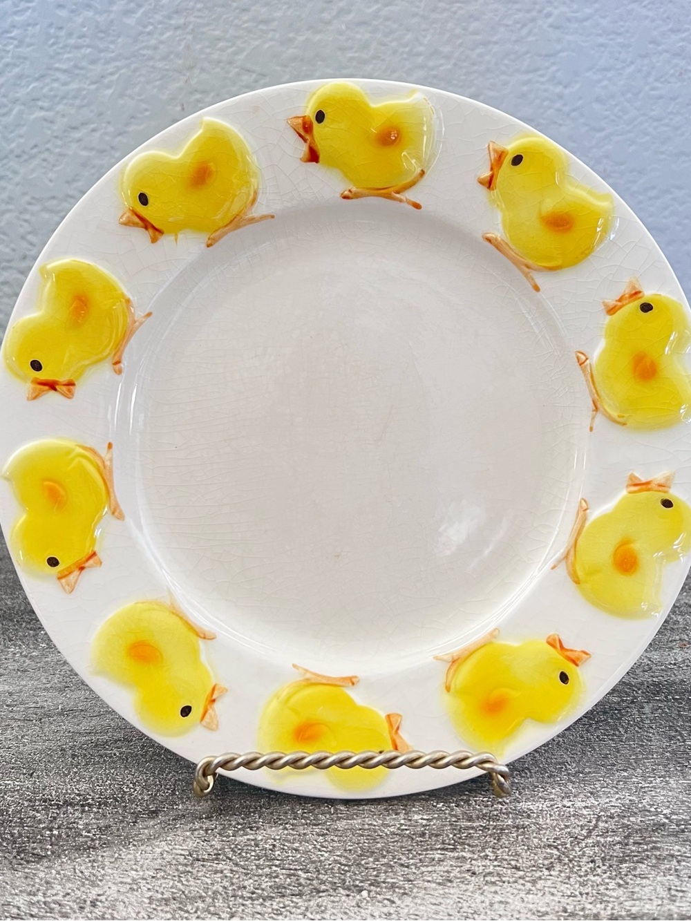 Vintage Goebel Lil Chicks Children's Eating Feeding dessert plate decorative